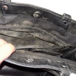 Rebecca Minkoff MAB Carryall Tote Black Leather Large Purse Metal Feet Spacious Photo 4