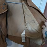 We The Free Vegan Leather Moto Jacket Brown/Tan XSmall Photo 4