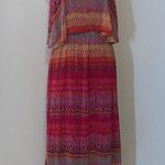 Urban Love Aztec Print boho maxi Summer dress Pink Photo 0