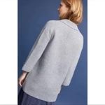 Anthropologie  Moth Angie Gray Knit Open Front Cardigan Coat Heavy Sweater Photo 2