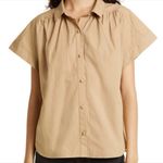 Citizens of Humanity  Penny Gathered Button‎ Up Cotton Poplin Blouse Photo 0