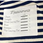 J.Crew NWT  Striped 3/4 Sleeve Shirt Dress Round Neck M Navy Blue White #3564 Photo 7