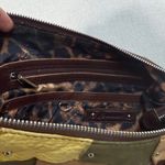 B. Makowsky Brown and Yellow Patchwork Shoulder Bag Photo 6