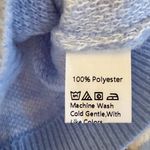 SheIn Women's Blue Medium Zebra Print Long Sleeve Sweater Photo 3