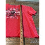 Coca Cola Red Graphic T Shirt Women's Size Large Short Sleeve Cotton Floral Photo 4