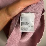 INC Stretch Ribbed Knit Pink Metallic Scoop Neck Short Sleeve‎ Puff Shoulder Top Size L Photo 6