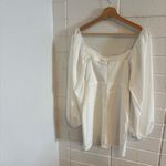 Princess Polly  Lillie Long Sleeve Mini Dress in white Photo 2