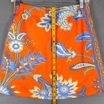 GRETCHEN SCOTT Smooth Stretch Pull On Paisley Skirt Shorts Skort XXS Shrimp Orange Photo 7