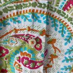 Robert Graham women's XL paisley Colorful Patterned button down 3/4 sleeve Shirt Photo 2