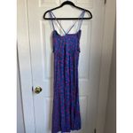 Free People  Women's Tigerlilly Midi Dress Cobalt Combo Size M Photo 5