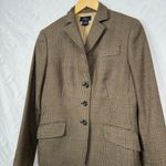 Brooks Brothers 346  100% Wool Houndstooth Women's‎ Blazer Jacket Size 8 Photo 3