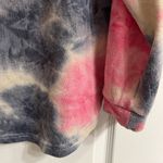 Chic Soul Curved Hem Slouchy Dolman Tunic, Tie Dye Pink - size 1X Photo 2