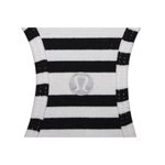 Lululemon Womens  Cool Racerback Black White Stripe Racerback Tank Top Size 6 Photo 9