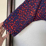 Rebecca Minkoff Sunny Dress Blue/Red Polka Dots Cutout Back 100% Silk Size 2 Photo 10