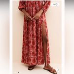 Jen's Pirate Booty High Summer Floral Maxi Dress in Red and Pink M Photo 3