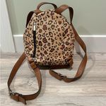 Wild Fable  Faux Leather Mini Backpack Purse Leopard Print Medium Bag Adjustable Photo 5