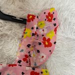 Chic Floral Pink Dress with Ruffle Sleeves Photo 7