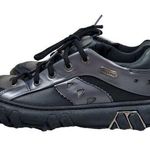 New Rock M.5514 Crater Gray Silver Black Metallic Leather Boots EU Size 39 Punk Photo 0