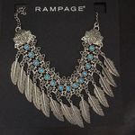 Rampage New  Tribal Look Statement Necklace Turquoi Photo 0