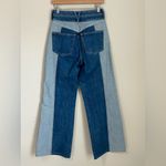 Veronica Beard  Taylor Two-Tone Wide-Leg Jean Sz 28 Photo 5