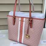 Michael Kors Jet Set Travel Medium Carryall Tote -Sherbert Multi Photo 2