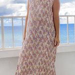 Tiare Hawaii  Feathers Print Maxi Dress Photo 1