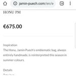 Jamin Puech HoNu,  PN tote ( France) Size Large Photo 8
