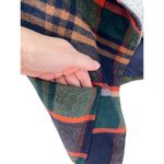 Paper Crane Womens Tartan Plaid Wool Blend Vest Sz Small Ethereal Sherpa Pockets Photo 1