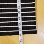 Rue 21 NWT!  Black White Striped Ribbed Knit Form Fitting Dress Size Medium Photo 7