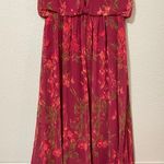 Marchesa Notte Red Floral Flowy Dress Casual Womens 2 Sleeveless Embroidered Photo 9