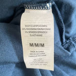 Gaiam Women Yoga Hoodie Top M Blue Color Block Soft Stretch Lounge Activewear Photo 6