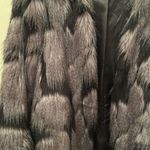 Forever 21 XXI BLACK and grey faux fur jacket SMALL Photo 1
