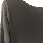 ITALIAN Black Silk Blouse Top SHIRT S Photo 5