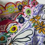 CELIA B Oliver Floral Scalopped Embroidered Midi Dress Size L White Size L Photo 12