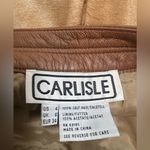 Carlisle  Tan Leather Skirt Photo 5