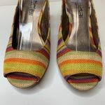 Moda  Striped Slingback Heels Size 6 Photo 1