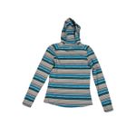 Sherpa Adventure Gear Womens S Preeti Hooded Jacket Zip Up Blue Striped Gorpcore Photo 1