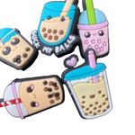 Set of 5 Boba tea shoe charm crocs humorous suck my balls Size undefined Photo 3