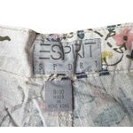 Esprit Vtg  Linen White Floral Bermuda Shorts High Waist Boho Cottagecore Sz 9/10 Photo 2