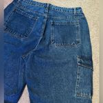 SheIn  Women’s High-rise Cargo Blue Jeans {PLUS SIZE} Photo 4