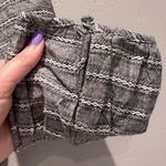 Esley ‎ Gray Cotton Linen V-Neck Mini Dress Sz Medium Photo 6