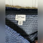 J.Crew Long Puff Sleeve Chambray Top Dark Wash Smocked Top Photo 2