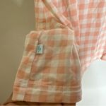 Posh Peanut Women’s‎ XL Pink White Checkered Short Sleeve Top CP Photo 5