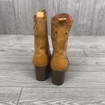 Nomad  brown cut out chunky heeled booties booties shoes brown size 8 Photo 4