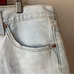 Levi's 501 Original Fit High Rise Cutoff Raw Hem Light Wash Shorts in Ojai Lake Photo 8