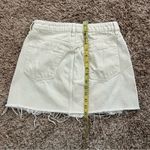 We The Free FREE PEOPLE Denim Frayhem A-Line Skirt Photo 4