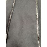 Jennifer Lopez  Black Fitted Chain Dress Sleeveless Size 14 V Neck Photo 2