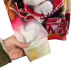 Nain Santa Kitties Ugly Christmas Graphic Sweater Hoodie Size Large/XL Photo 3
