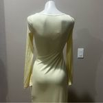 Song of style yellow long sleeve dress midi nwt Size XXS Photo 7