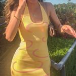 Yellow Halter Dress Photo 1